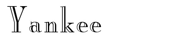 шрифт Yankee, бесплатный шрифт Yankee, предварительный просмотр шрифта Yankee