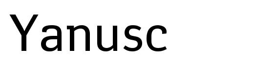 Шрифт Yanusc