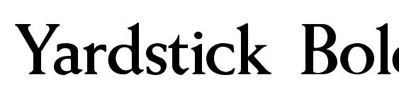 шрифт Yardstick Bold, бесплатный шрифт Yardstick Bold, предварительный просмотр шрифта Yardstick Bold