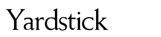 шрифт Yardstick, бесплатный шрифт Yardstick, предварительный просмотр шрифта Yardstick