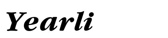 Yearlind Thin Italic Font