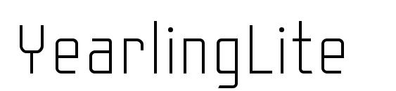 шрифт YearlingLite, бесплатный шрифт YearlingLite, предварительный просмотр шрифта YearlingLite