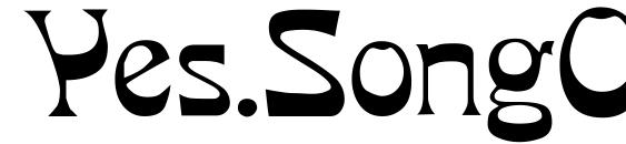 шрифт Yes.SongOfSeven, бесплатный шрифт Yes.SongOfSeven, предварительный просмотр шрифта Yes.SongOfSeven