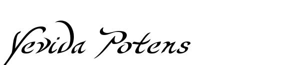 Yevida Potens Font, Handwriting Fonts