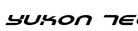 Шрифт Yukon Tech Expanded Italic