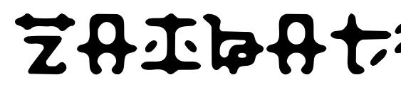 шрифт Zaibatsu, бесплатный шрифт Zaibatsu, предварительный просмотр шрифта Zaibatsu