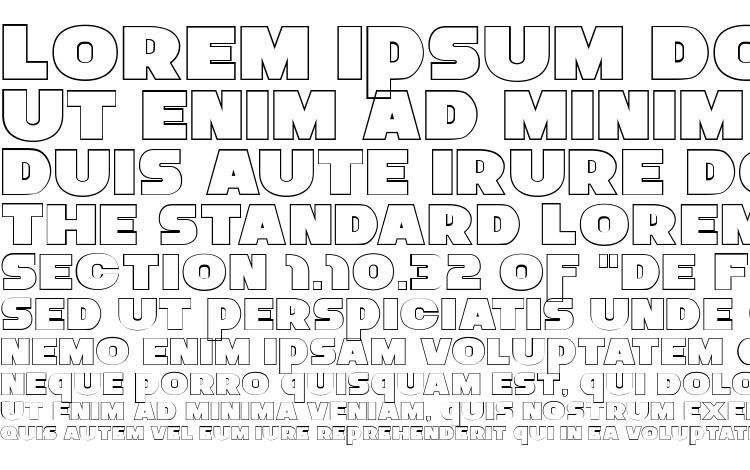 specimens Zaius Outline font, sample Zaius Outline font, an example of writing Zaius Outline font, review Zaius Outline font, preview Zaius Outline font, Zaius Outline font