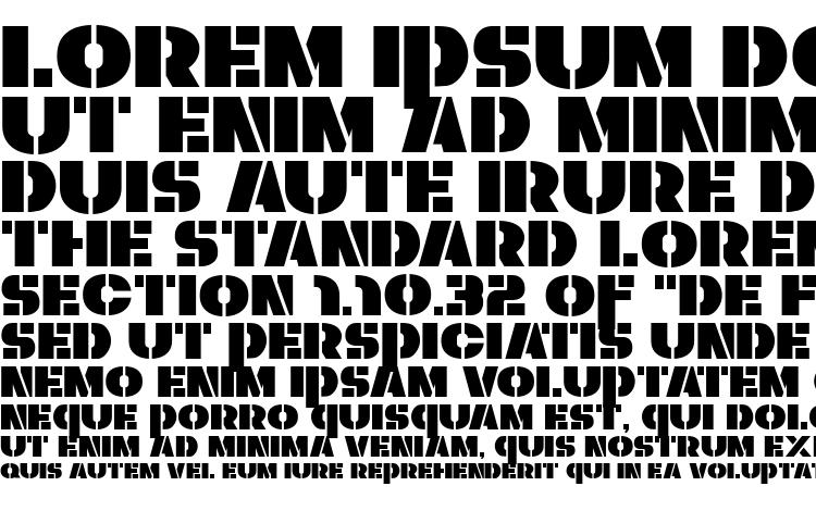specimens Zaius Stencil font, sample Zaius Stencil font, an example of writing Zaius Stencil font, review Zaius Stencil font, preview Zaius Stencil font, Zaius Stencil font