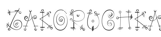 Zakoruchka2k Font, Monogram Fonts