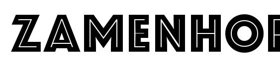 Zamenhof Inline Font, Monogram Fonts