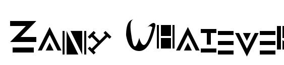 Zany Whatever It Means Font, Monogram Fonts
