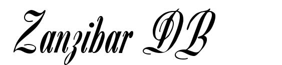 Zanzibar DB Font, Elegant Fonts