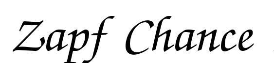 Шрифт Zapf Chance Italic