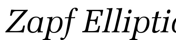 Zapf Elliptical 711 Italic BT Font