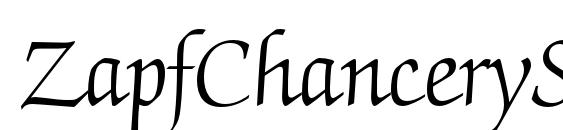 free zapf chancery font medium italics