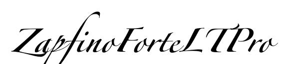 ZapfinoForteLTPro font, free ZapfinoForteLTPro font, preview ZapfinoForteLTPro font