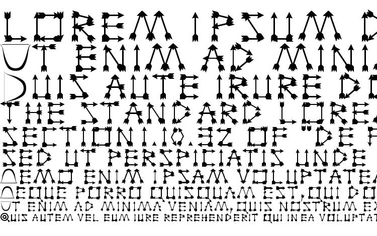 specimens Zarrow font, sample Zarrow font, an example of writing Zarrow font, review Zarrow font, preview Zarrow font, Zarrow font