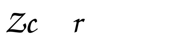 шрифт Zc r, бесплатный шрифт Zc r, предварительный просмотр шрифта Zc r