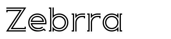 Zebrra font, free Zebrra font, preview Zebrra font