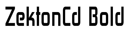 Шрифт ZektonCd Bold