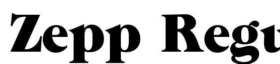 Zepp Regular Font