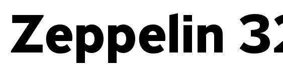 шрифт Zeppelin 32 Bold, бесплатный шрифт Zeppelin 32 Bold, предварительный просмотр шрифта Zeppelin 32 Bold