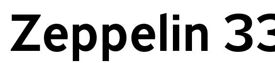Zeppelin 33 font, free Zeppelin 33 font, preview Zeppelin 33 font