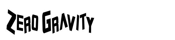 Шрифт Zero Gravity