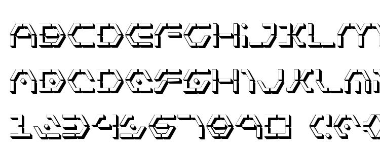 glyphs Zeta Sentry 3D font, сharacters Zeta Sentry 3D font, symbols Zeta Sentry 3D font, character map Zeta Sentry 3D font, preview Zeta Sentry 3D font, abc Zeta Sentry 3D font, Zeta Sentry 3D font