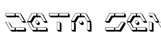 Zeta Sentry 3D Font