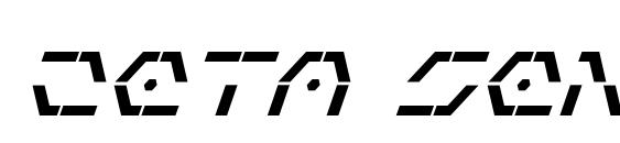 Zeta Sentry Bold Italic Font