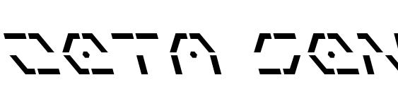 Zeta Sentry Leftalic Font