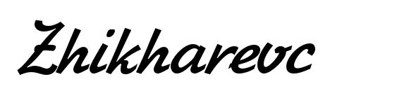 шрифт Zhikharevc, бесплатный шрифт Zhikharevc, предварительный просмотр шрифта Zhikharevc