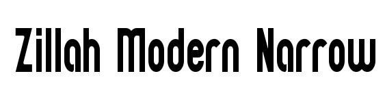 Zillah Modern Narrow font, free Zillah Modern Narrow font, preview Zillah Modern Narrow font