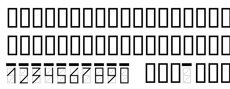 glyphs ZIPcode font, сharacters ZIPcode font, symbols ZIPcode font, character map ZIPcode font, preview ZIPcode font, abc ZIPcode font, ZIPcode font