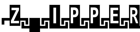 шрифт Zipperc, бесплатный шрифт Zipperc, предварительный просмотр шрифта Zipperc