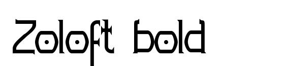 Zoloft bold font, free Zoloft bold font, preview Zoloft bold font