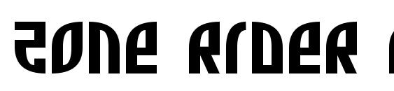 Zone Rider Expanded Font