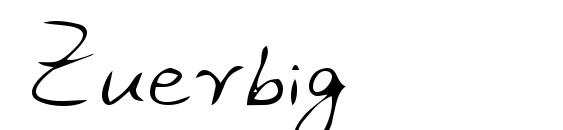 шрифт Zuerbig, бесплатный шрифт Zuerbig, предварительный просмотр шрифта Zuerbig