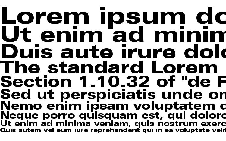 specimens Zurich Black Extended BT font, sample Zurich Black Extended BT font, an example of writing Zurich Black Extended BT font, review Zurich Black Extended BT font, preview Zurich Black Extended BT font, Zurich Black Extended BT font