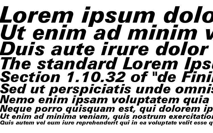 specimens Zurich Black Italic BT font, sample Zurich Black Italic BT font, an example of writing Zurich Black Italic BT font, review Zurich Black Italic BT font, preview Zurich Black Italic BT font, Zurich Black Italic BT font