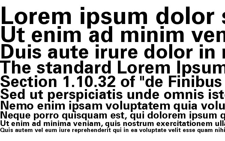 specimens Zurich Bold BT font, sample Zurich Bold BT font, an example of writing Zurich Bold BT font, review Zurich Bold BT font, preview Zurich Bold BT font, Zurich Bold BT font