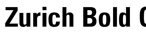 Шрифт Zurich Bold Condensed BT