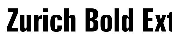 Zurich Bold Extra Condensed BT Font