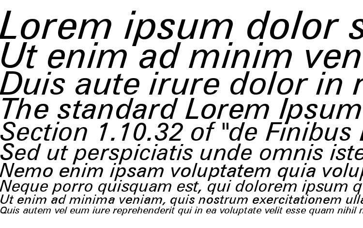 specimens Zurich Italic BT font, sample Zurich Italic BT font, an example of writing Zurich Italic BT font, review Zurich Italic BT font, preview Zurich Italic BT font, Zurich Italic BT font