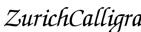 Шрифт ZurichCalligraphic Italic, Рождественские шрифты