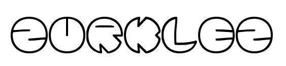 Шрифт Zurklez Outline (BRK), Смешные шрифты