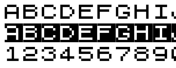 глифы шрифта ZX81, символы шрифта ZX81, символьная карта шрифта ZX81, предварительный просмотр шрифта ZX81, алфавит шрифта ZX81, шрифт ZX81