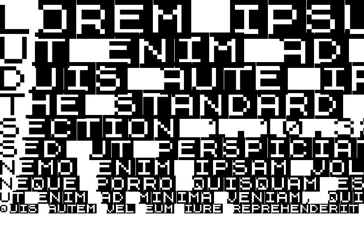 specimens ZX81 font, sample ZX81 font, an example of writing ZX81 font, review ZX81 font, preview ZX81 font, ZX81 font