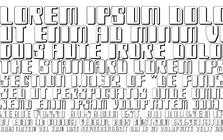 specimens Zyborgs 3D font, sample Zyborgs 3D font, an example of writing Zyborgs 3D font, review Zyborgs 3D font, preview Zyborgs 3D font, Zyborgs 3D font